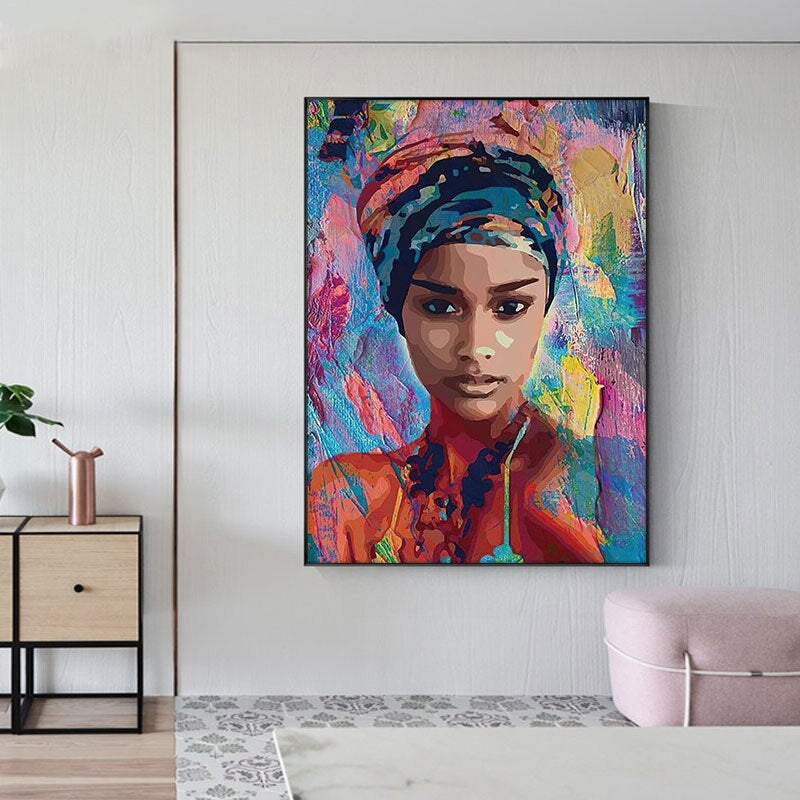 Columbiana Abstract Graffiti Canvas Print