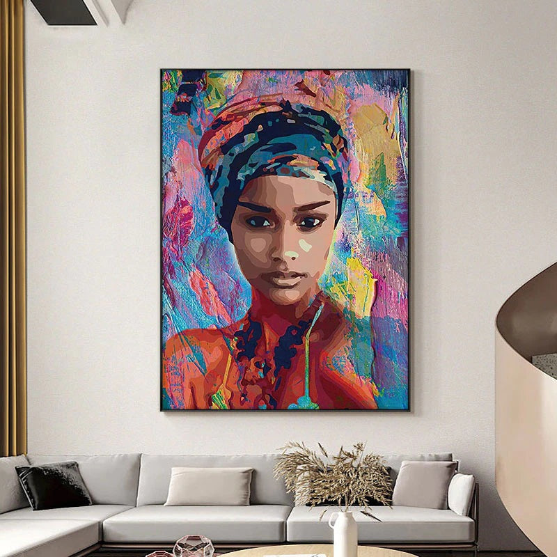 Columbiana Abstract Graffiti Canvas Print