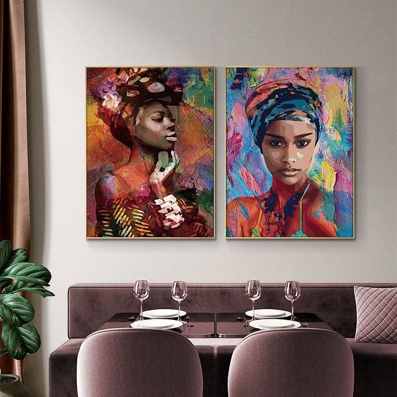Columbiana Abstract Graffiti Canvas Print
