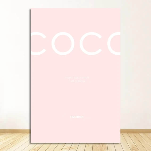 Fashion Coco Quotes Canvas Wall Art
