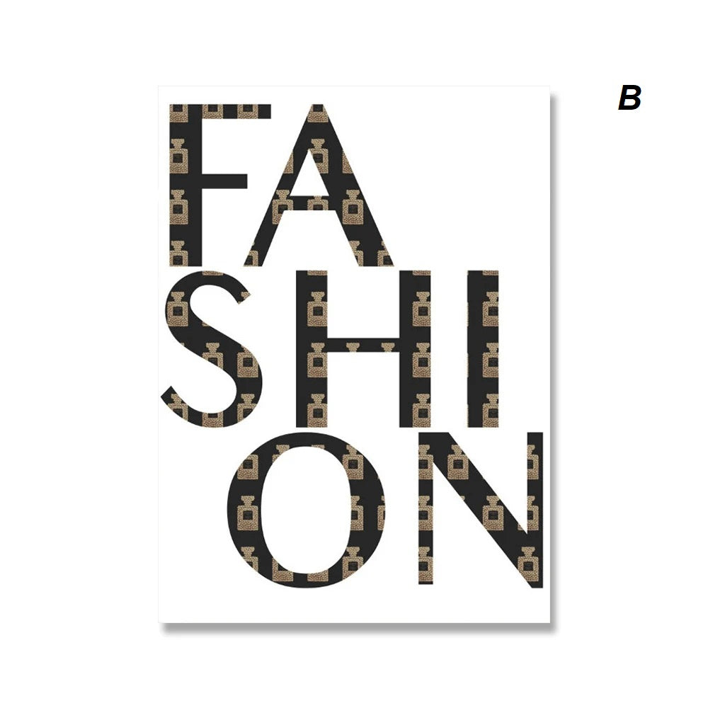 Fashion Designer Perfume Inspirational Coco Chanel Quotes Wall Art