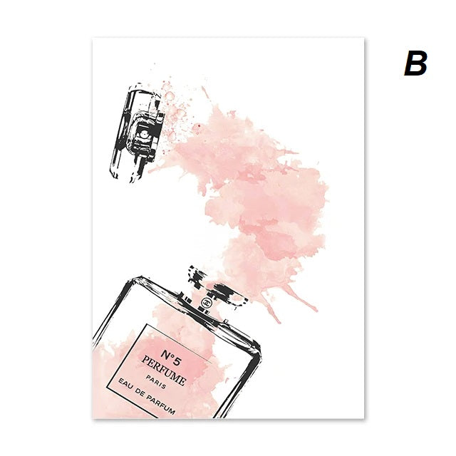 Fashion Perfume Inspirational Coco Chanel Quotes Wall Art