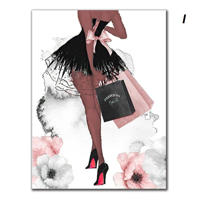 Fashion Perfume Inspirational Coco Chanel Quotes Wall Art