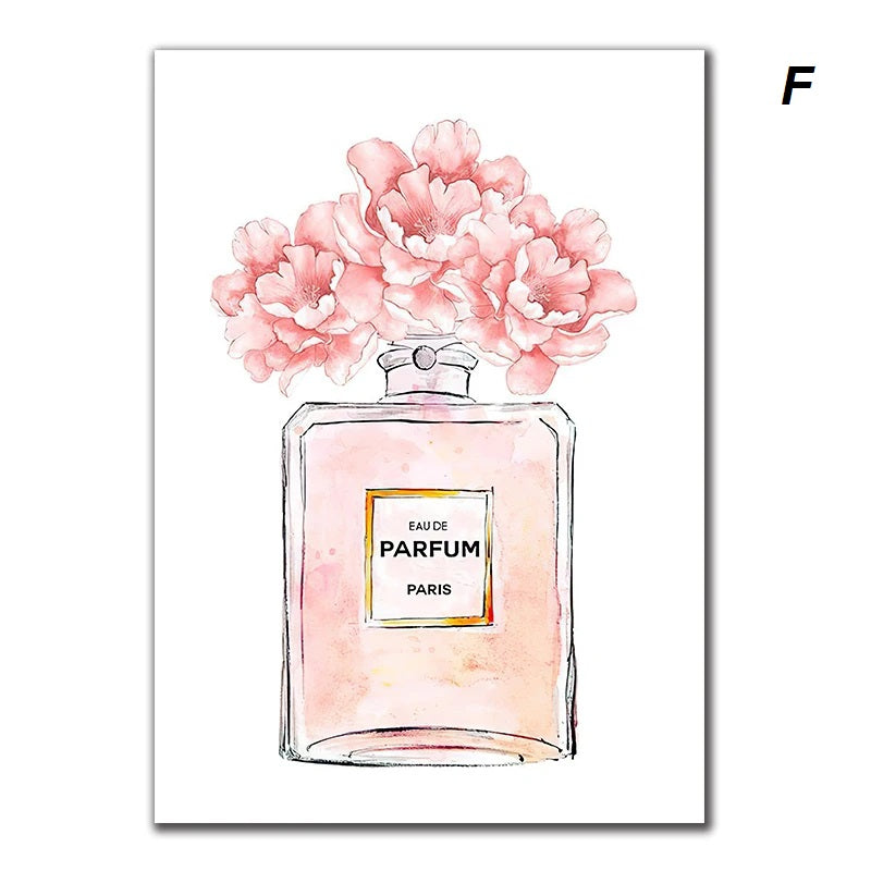 Fashion Perfume Inspirational Coco Chanel Quotes Wall Art