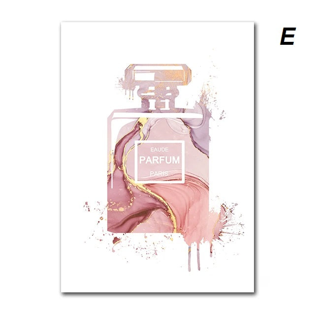Fashion Perfume Inspirational Coco Chanel Quotes Wall Art