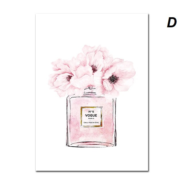 Fashion Perfume Inspirational Coco Chanel Quotes Wall Art