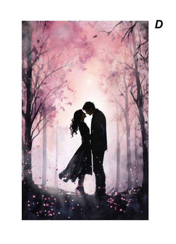 Gothic Retro Dark Academia Pink Flower Raven Castle Witchery Canvas Print