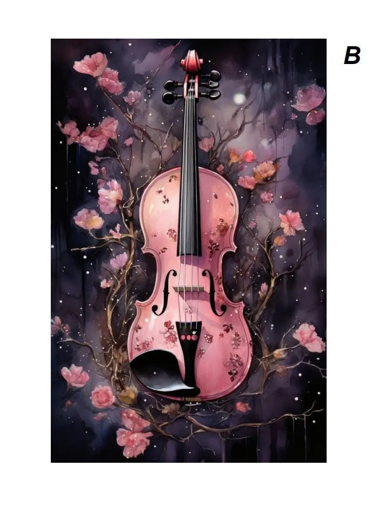 Gothic Retro Dark Academia Pink Flower Raven Castle Witchery Canvas Print