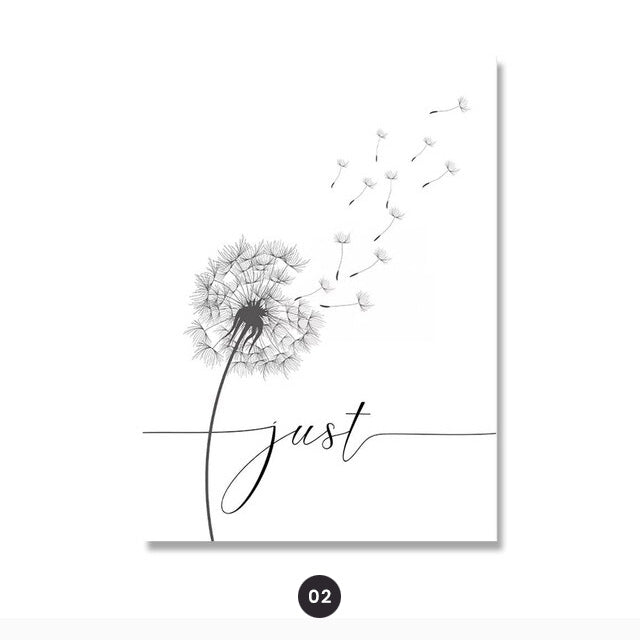 Inspirational Dandelion Meditation Canvas Print