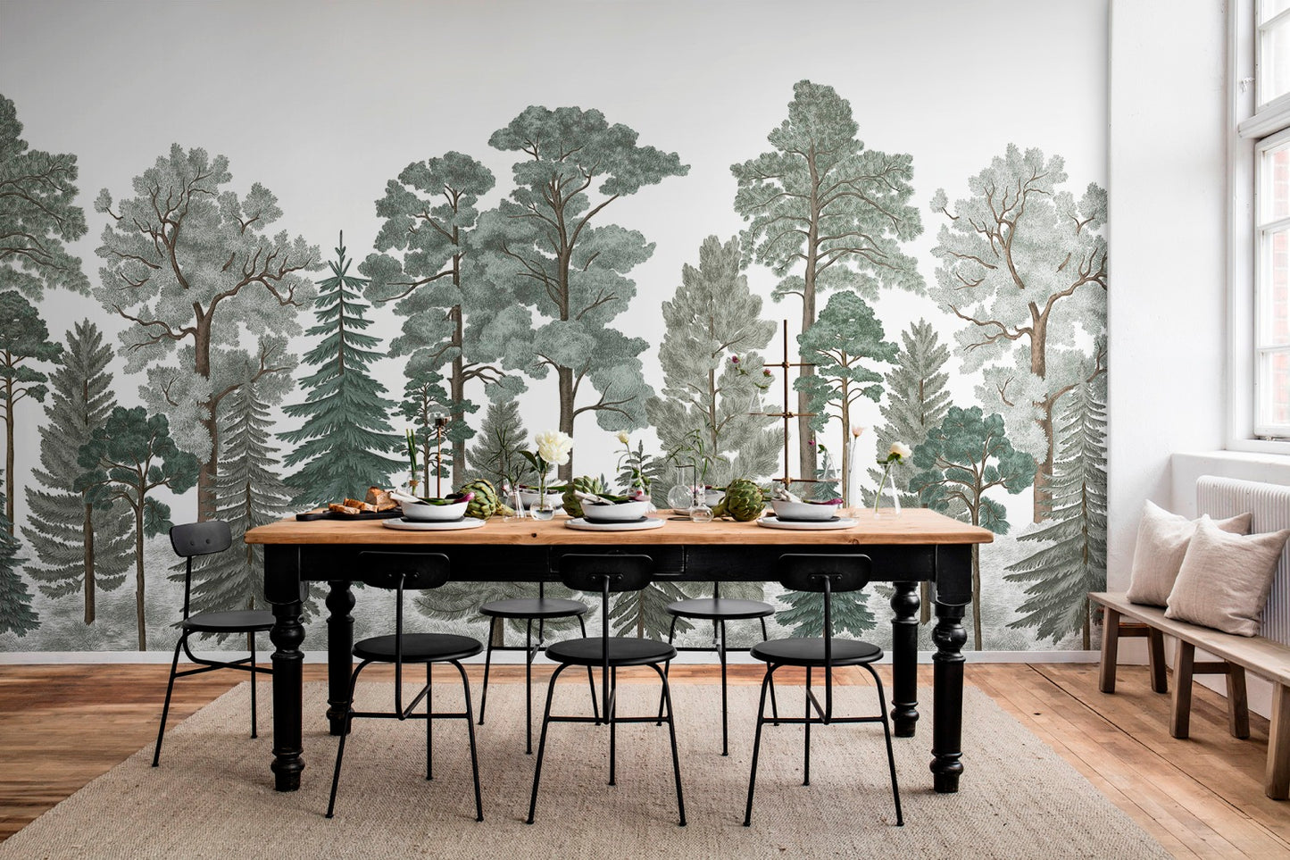 Bellewood Scandinavian Frost Mural Wallpaper (SqM)