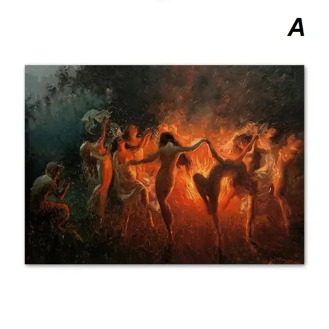Joseph Tomanek Fire Dance Canvas Wall Art