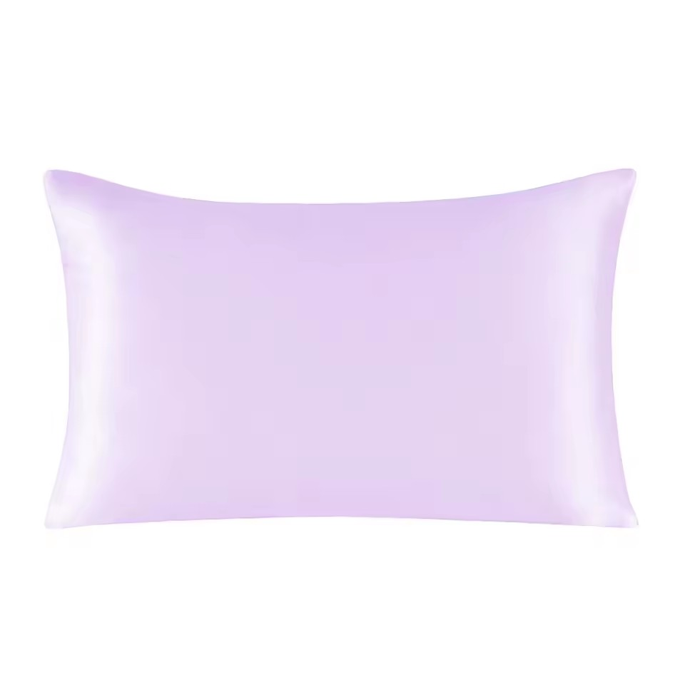 Lavender light purple 100% natural mulberry silk pillowcase
