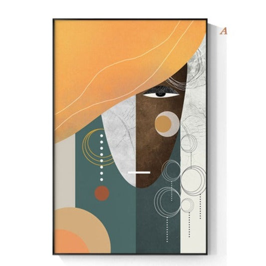Modern Abstract Geometric Figure Canvas Print