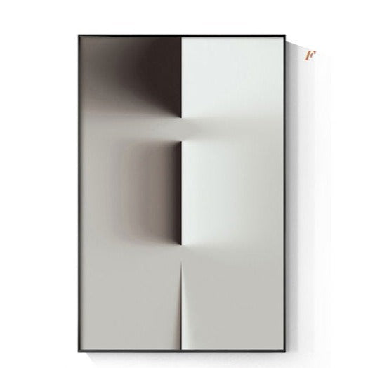 Abstract Black and White Geometric Canvas Print