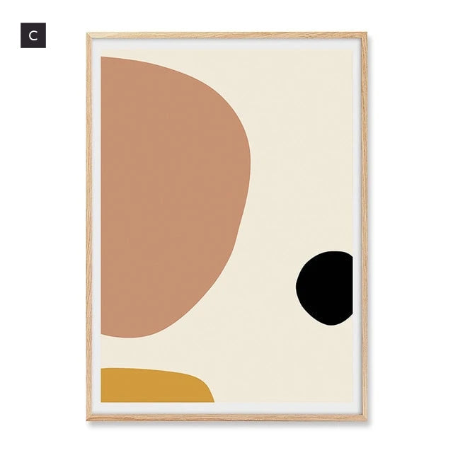 Minimalist Geometric Nordic Abstract Canvas Prints