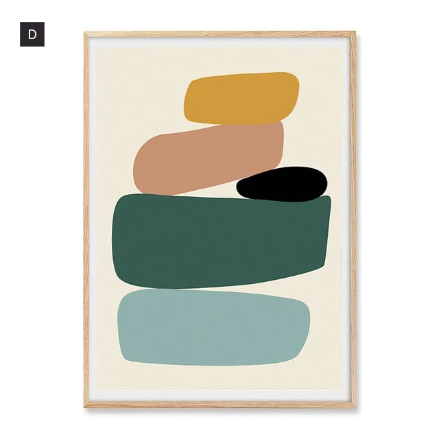 Minimalist Geometric Nordic Abstract Canvas Prints
