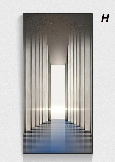 Modern 3D Effect Architectural Wall Art