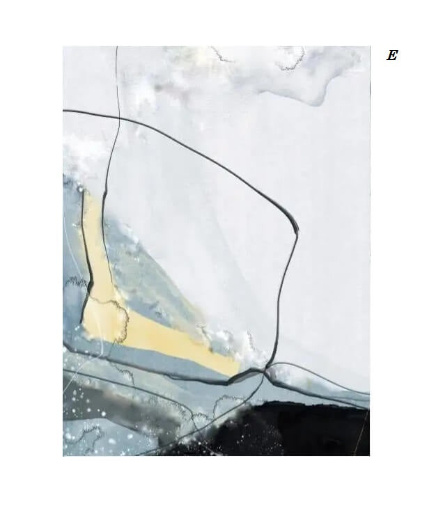 Modern Abstract White Blue Marble Canvas Prints
