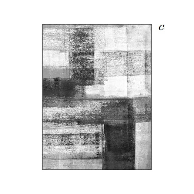 Modern Black White Concrete Abstract Wall Art