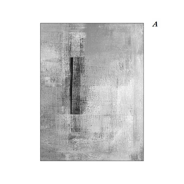 Modern Black White Concrete Abstract Wall Art