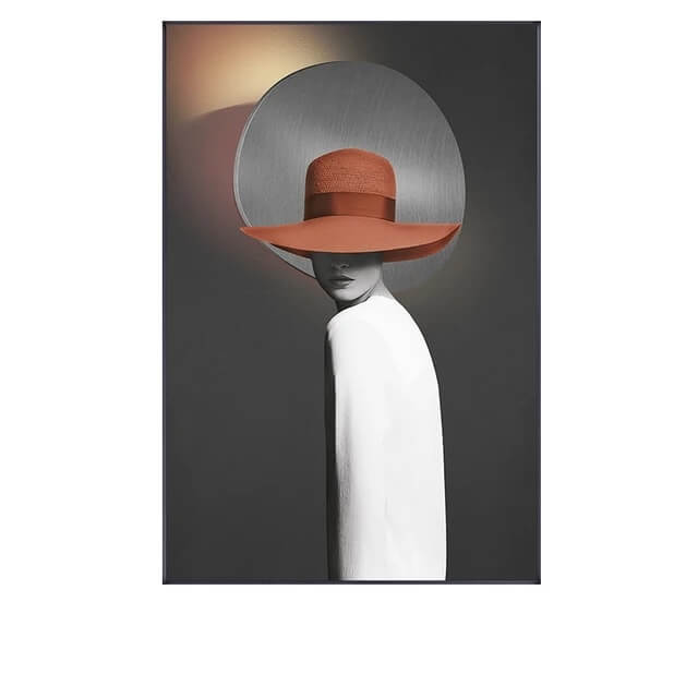 Modern Fashion Urban Woman Abstract Wall Art