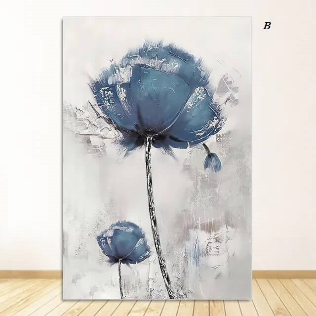 Modern Minimalist Scandinavian Flower Wall Art