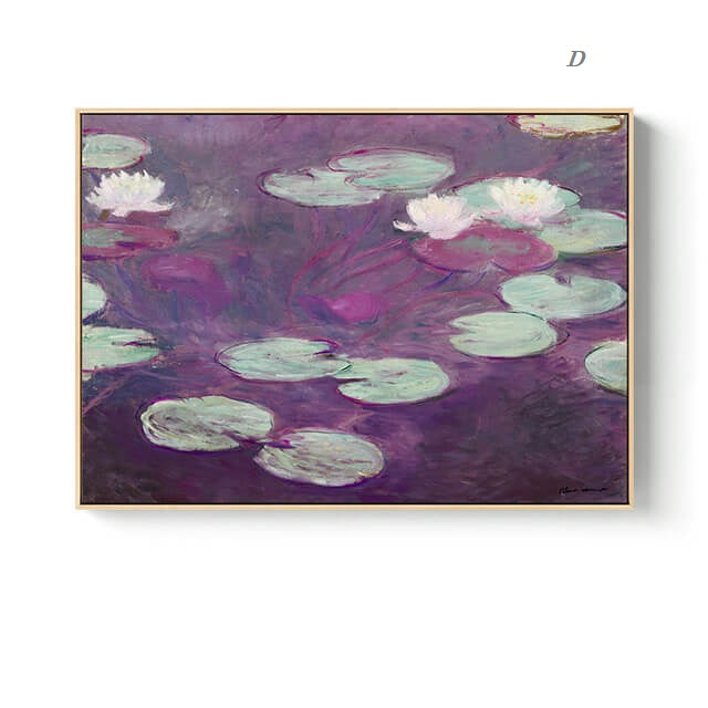 Nordic Landscape Monet Canvas Wall Art