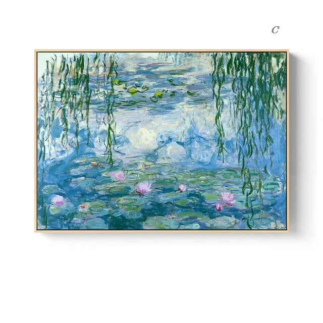 Nordic Landscape Monet Canvas Wall Art