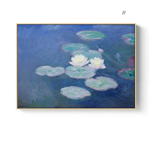Nordic Landscape Monet Canvas Wall Art