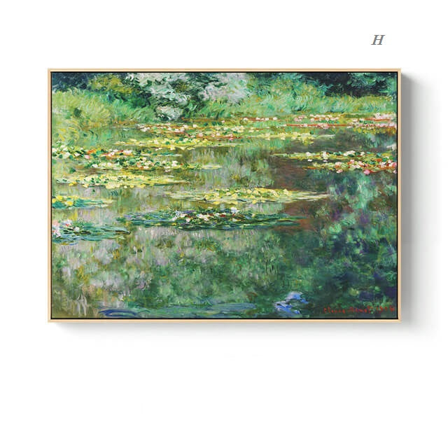 Nordic Landscape Monet Canvas Wall Art
