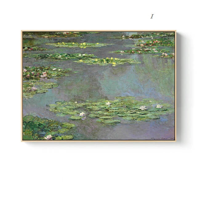 Nordic Landscape Monet Canvas Wall Art