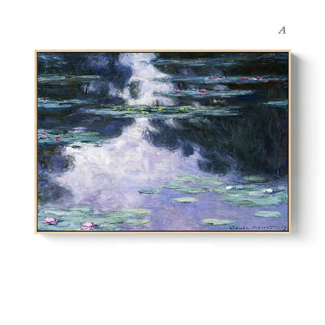 Nordic Landscape Monet Canvas Wall Art