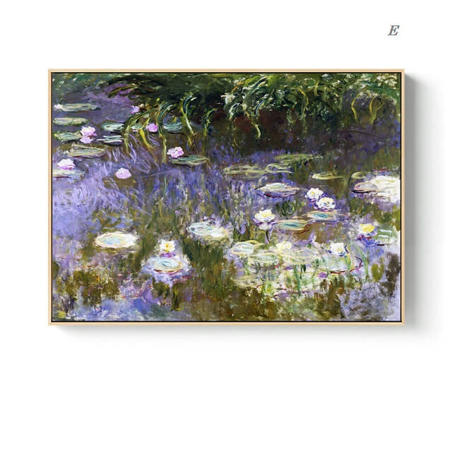 Nordic Landscape Monet Canvas Wall Art