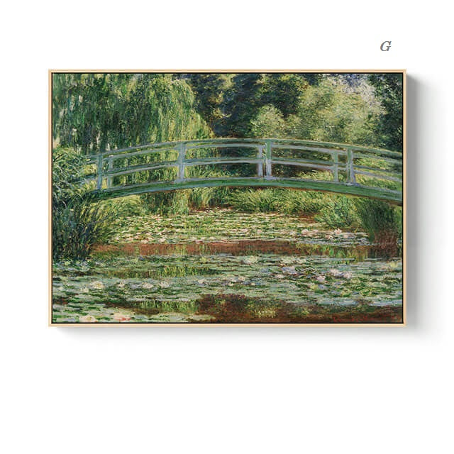 Nordic Landscape Monet Canvas Wall Art