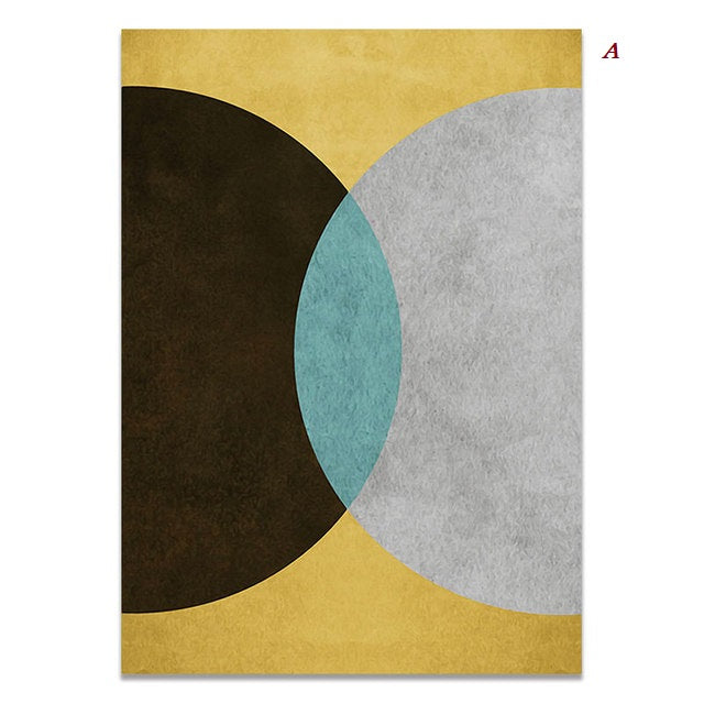 Abstract Pastel Bubbles Geometric Canvas Prints