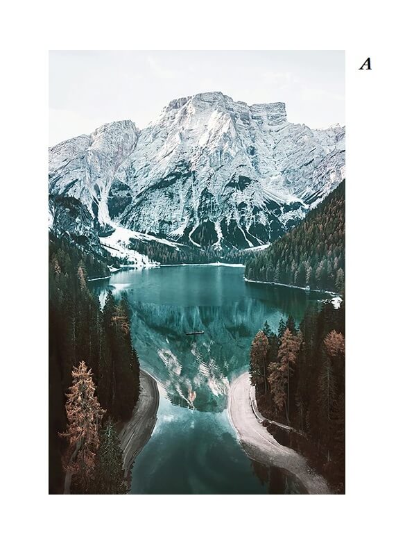Nature Landscape Mountain Lake Wall Art