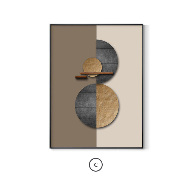 Abstract Spherical Geometric Canvas Prints