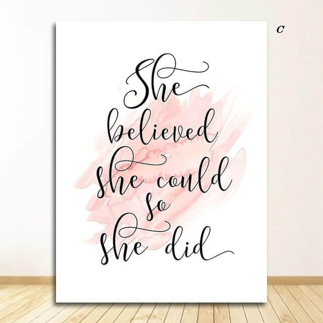 Pink Peony Inspirational Canvas Prints