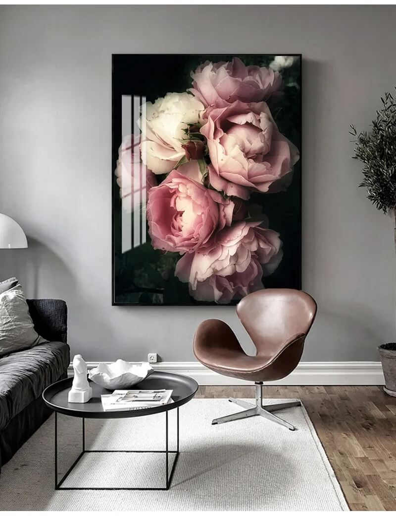 Pink and White Peonies Canvas Print