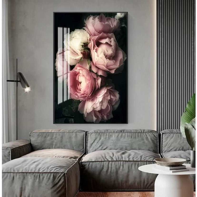 Pink and White Peonies Canvas Print
