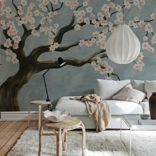 Calm Blossom Pink Wallpaper Mural (SqM)