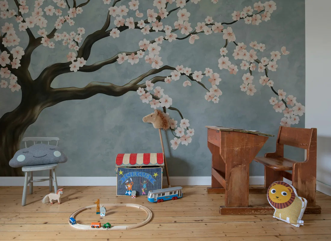 Calm Blossom Pink Wallpaper Mural (SqM)