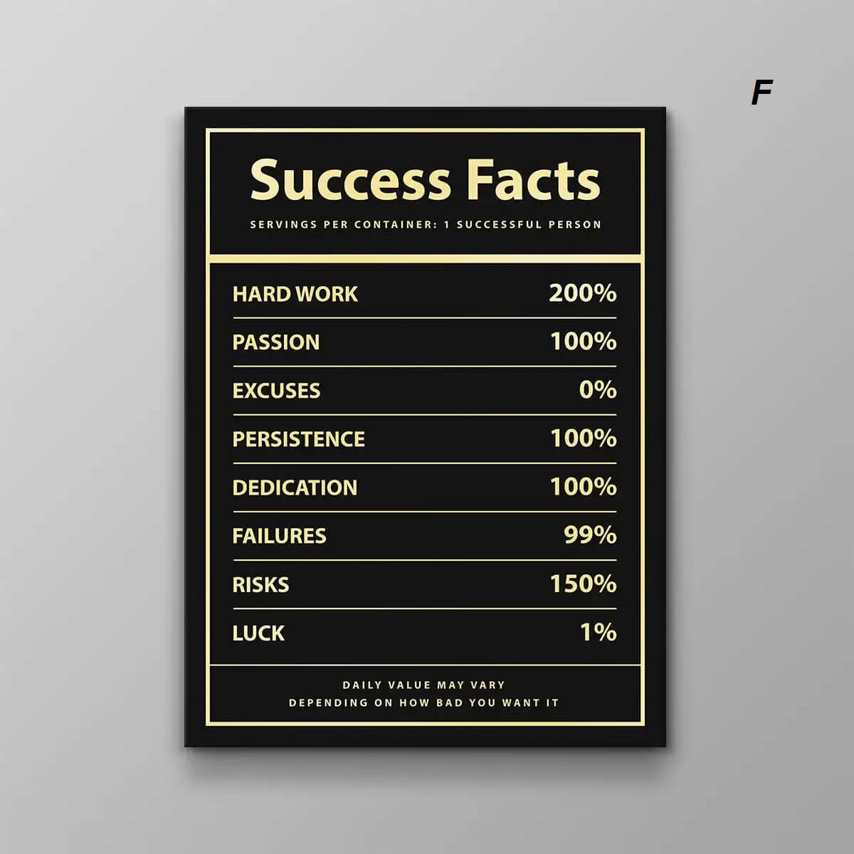 Rules of Money Motivational Quotes Wall Art