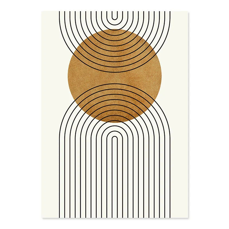 Abstract Boho Geometric Fine Art Minimalist Canvas Prints