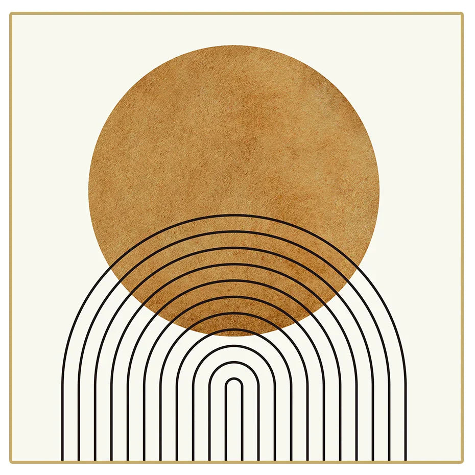 Abstract Boho Geometric Fine Art Minimalist Canvas Prints