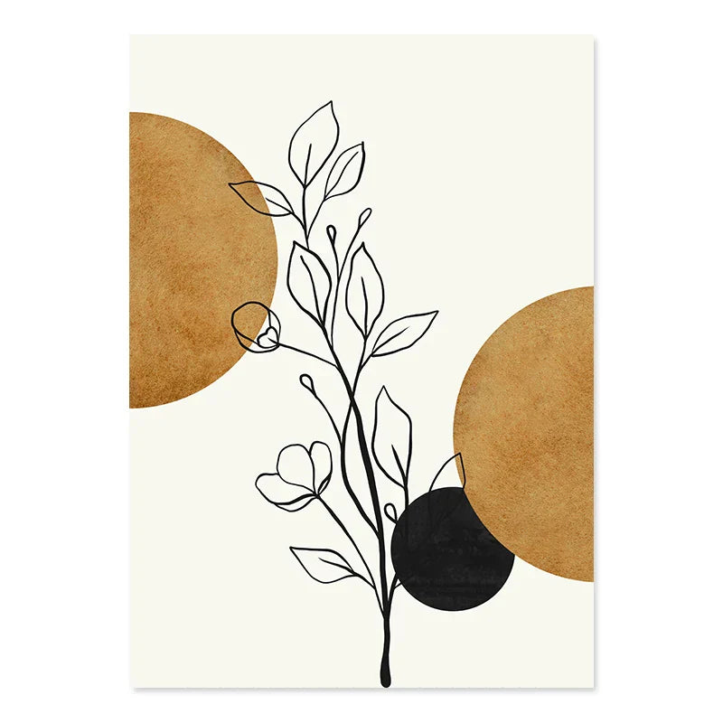 Abstract Boho Geometric Fine Art Minimalist Canvas Prints