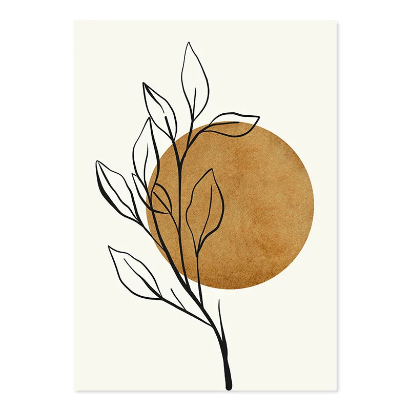 Abstract Boho Geometric Fine Art Minimalist Canvas Prints