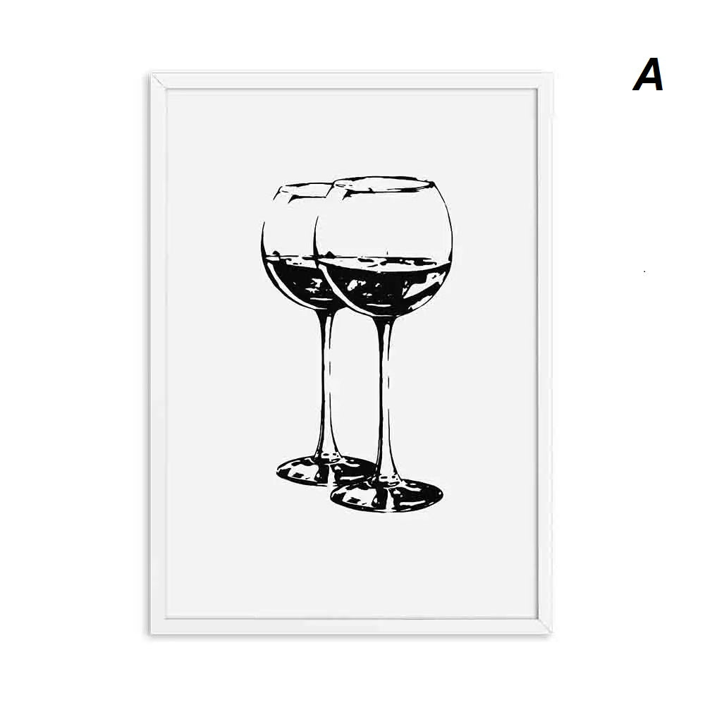 Save Water Drink Wine Quotes Wall Art Canvas Print