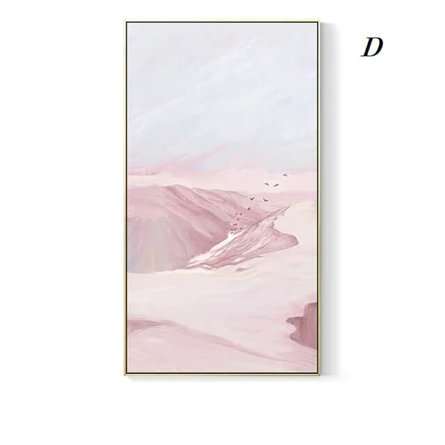 Scandinavian Green Mountain Canvas Wall Art