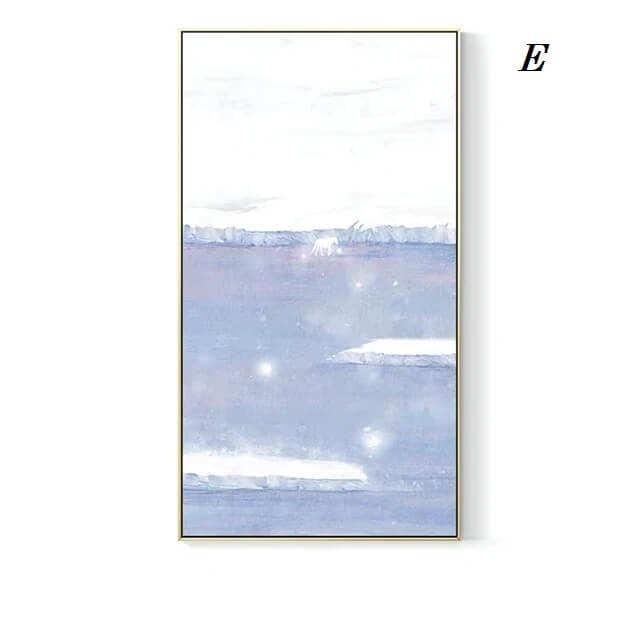 Scandinavian Green Mountain Canvas Wall Art